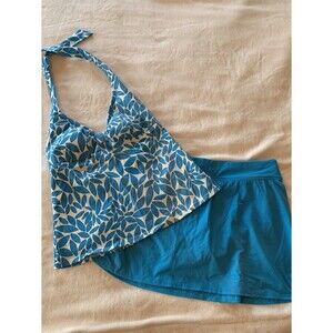 Lands End Tankini with swimskirt size 2
